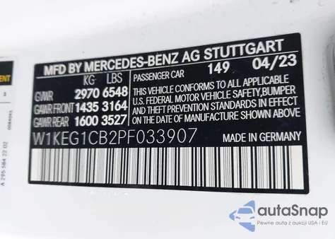 2023 Mercedes-Benz Eqe 350 4Matic from USA, damaged, VIN W1KEG1CB2PF033907